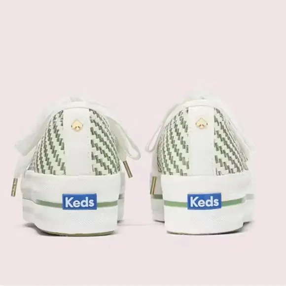 Keds X Kate Spade New York Triple Up Multi-woven Sneakers size 6.5