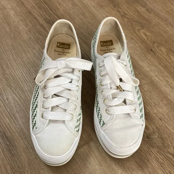 Keds X Kate Spade New York Triple Up Multi-woven Sneakers size 6.5