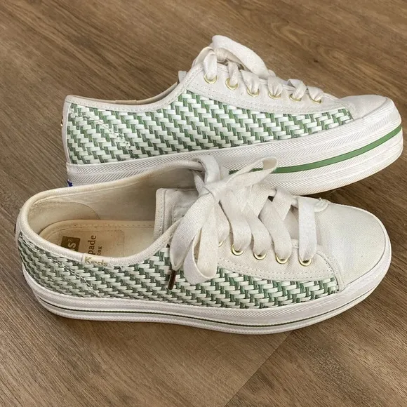 Keds X Kate Spade New York Triple Up Multi-woven Sneakers size 6.5