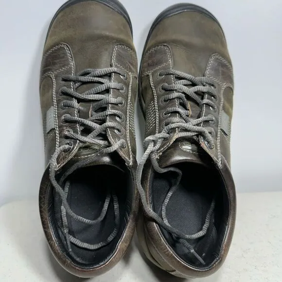 KEEN Austin Oxford Sneakers Brown Leather Low Top Lace Up Mens Size 13