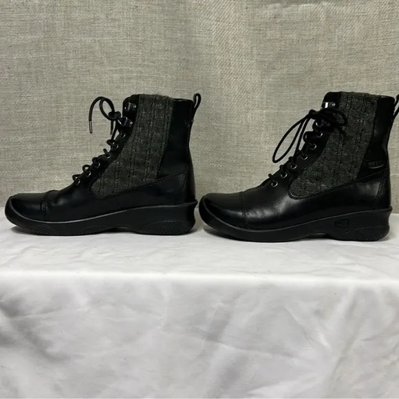 Keen Bern Baby Bern Leather Cable Knit Sweater Boots