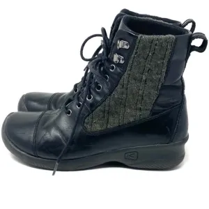 Keen Bern Baby Bern Leather Cable Knit Sweater Boots
