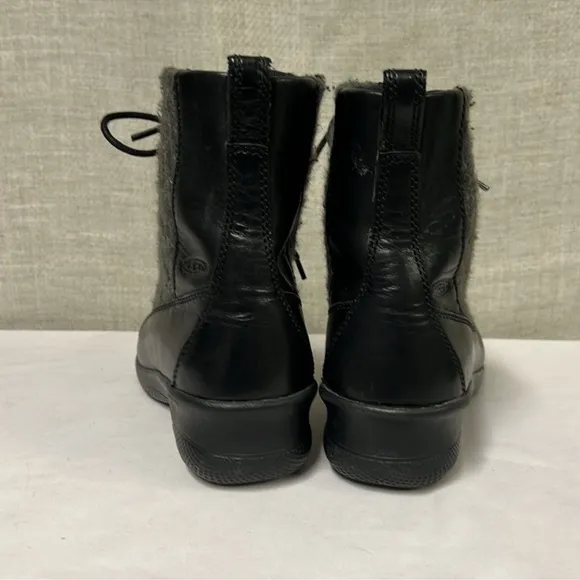Keen Bern Baby Bern Leather Cable Knit Sweater Boots