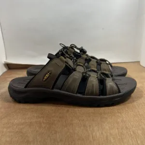 Keen Targhee III Slide Men Size 11.5 Waterproof Sandals Bison Brown Slip On