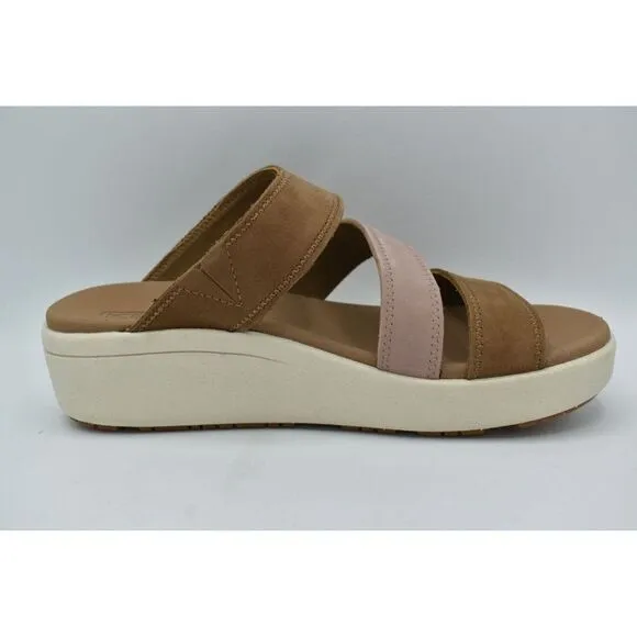 Keen Womens Size 10 Ellecity Toasted Coconut Fawn Nubuck Slip On Sandals Shoes