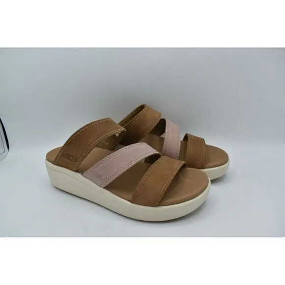 Keen Womens Size 10 Ellecity Toasted Coconut Fawn Nubuck Slip On Sandals Shoes