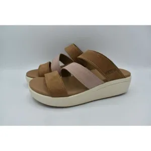 Keen Womens Size 10 Ellecity Toasted Coconut Fawn Nubuck Slip On Sandals Shoes