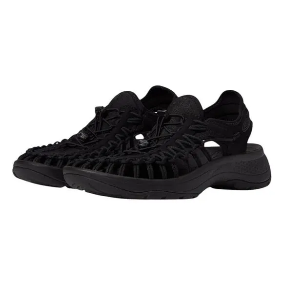 Keen Womens Uneek Astoria Sandals US 10.5 EU 41 Black Lightweight NIB