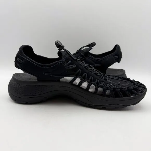 Keen Womens Uneek Astoria Sandals US 10.5 EU 41 Black Lightweight NIB