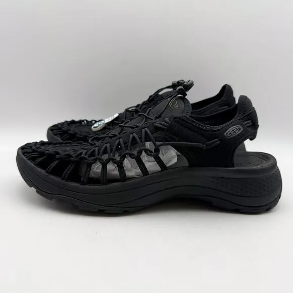 Keen Womens Uneek Astoria Sandals US 10.5 EU 41 Black Lightweight NIB