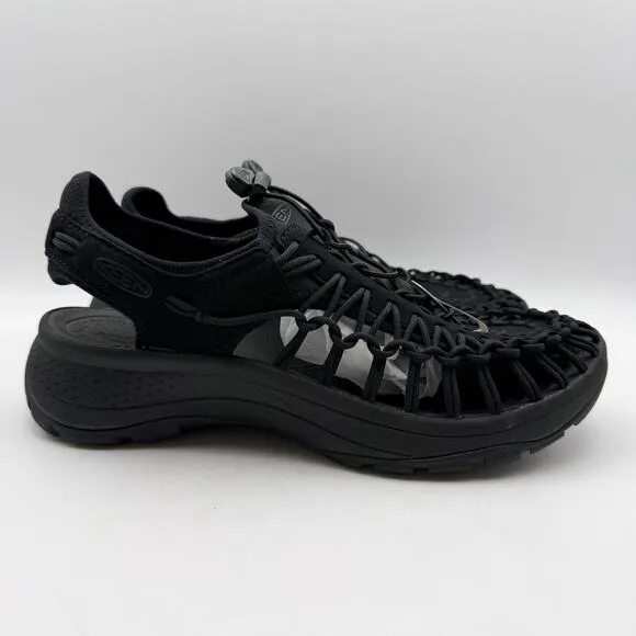 Keen Womens Uneek Astoria Sandals US 10.5 EU 41 Black Lightweight NIB