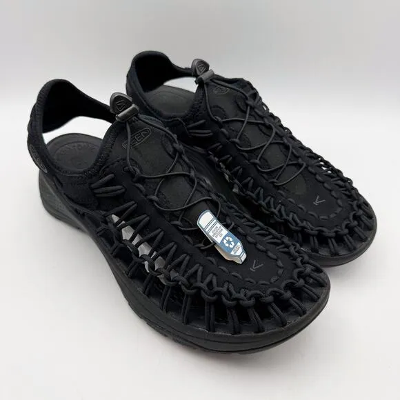 Keen Womens Uneek Astoria Sandals US 10.5 EU 41 Black Lightweight NIB