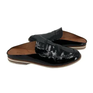 Kenneth Cole Black Patent Gentile Soles Leather Mules Size 9 Women’s