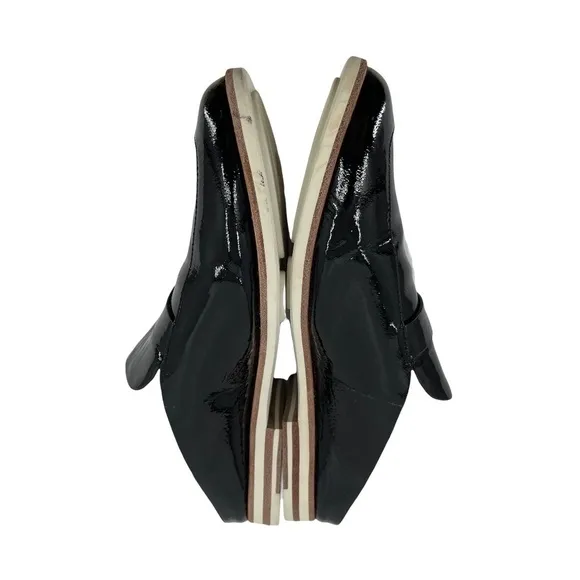 Kenneth Cole Black Patent Gentile Soles Leather Mules Size 9 Women’s