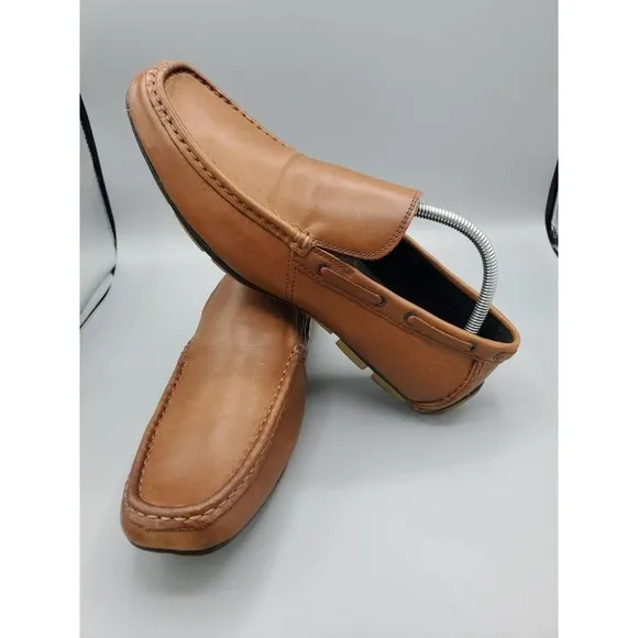 Kenneth Cole Reaction Mens Shoes  Driving Loafers Leather Sz 10 Traffic Light