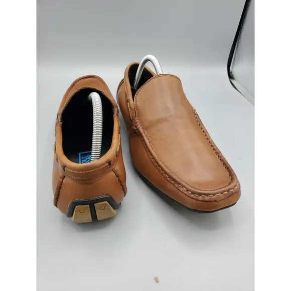 Kenneth Cole Reaction Mens Shoes  Driving Loafers Leather Sz 10 Traffic Light