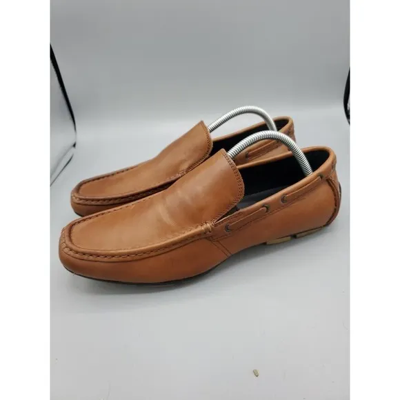 Kenneth Cole Reaction Mens Shoes  Driving Loafers Leather Sz 10 Traffic Light