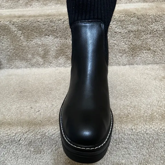 Kensie ankle Chelsea boot black Sz 9