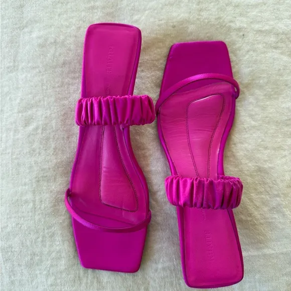 Khaite Satin Sandals