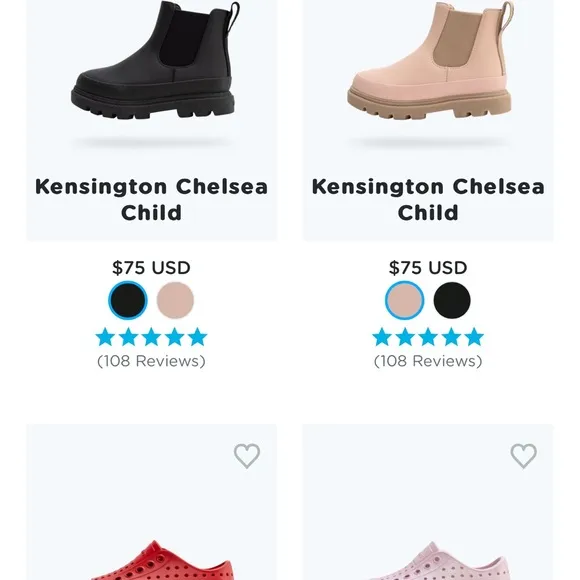 Kids Chelsea Boots - Gray and Blue Native