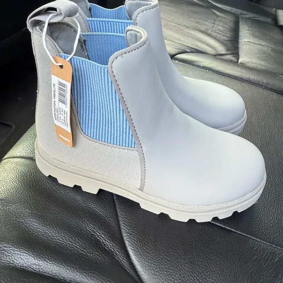 Kids Chelsea Boots - Gray and Blue Native