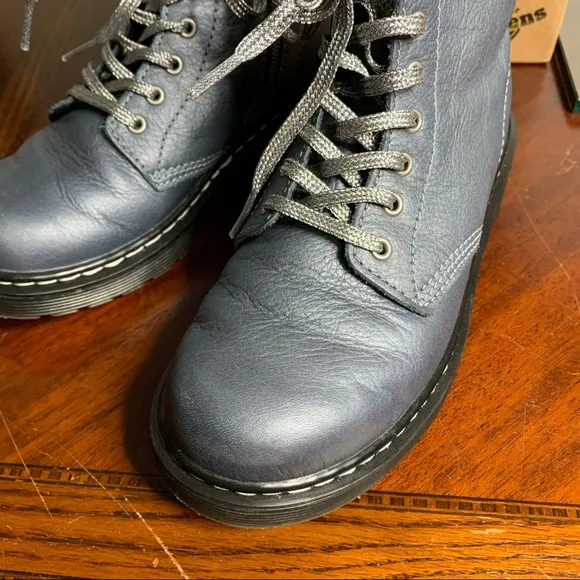 Kids’ Dr. Martens 1460 Pascal Metallic Virginia Diva Combat Boots