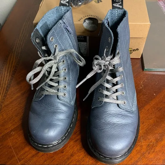 Kids’ Dr. Martens 1460 Pascal Metallic Virginia Diva Combat Boots