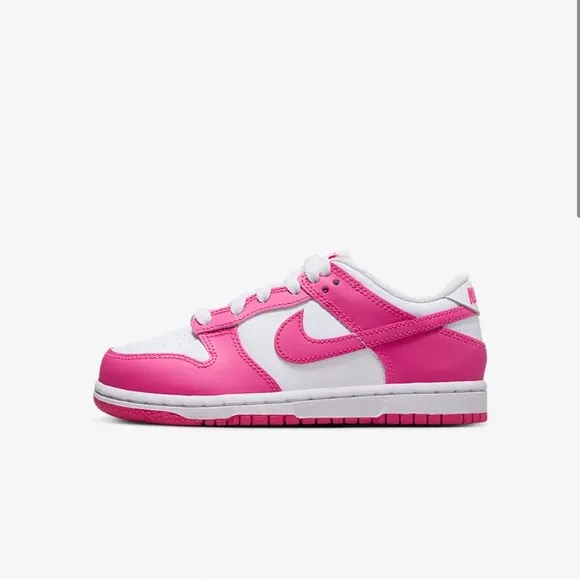 KIDS NIKE DUNK LOW IN PINK. SIZE 3. EXCELLENT CONDITION