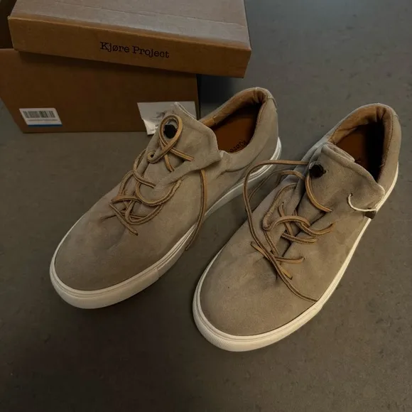 Kjore Project suede grey low-top sneakers
