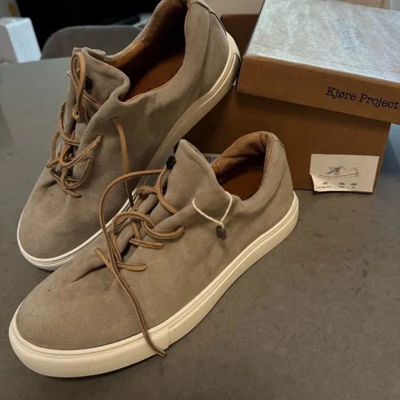 Kjore Project suede grey low-top sneakers
