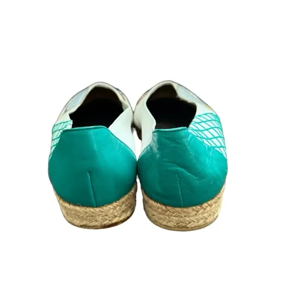 Knights LTD Made in Spain women's Leather EspadrilleFlats Tennis Design Size 11