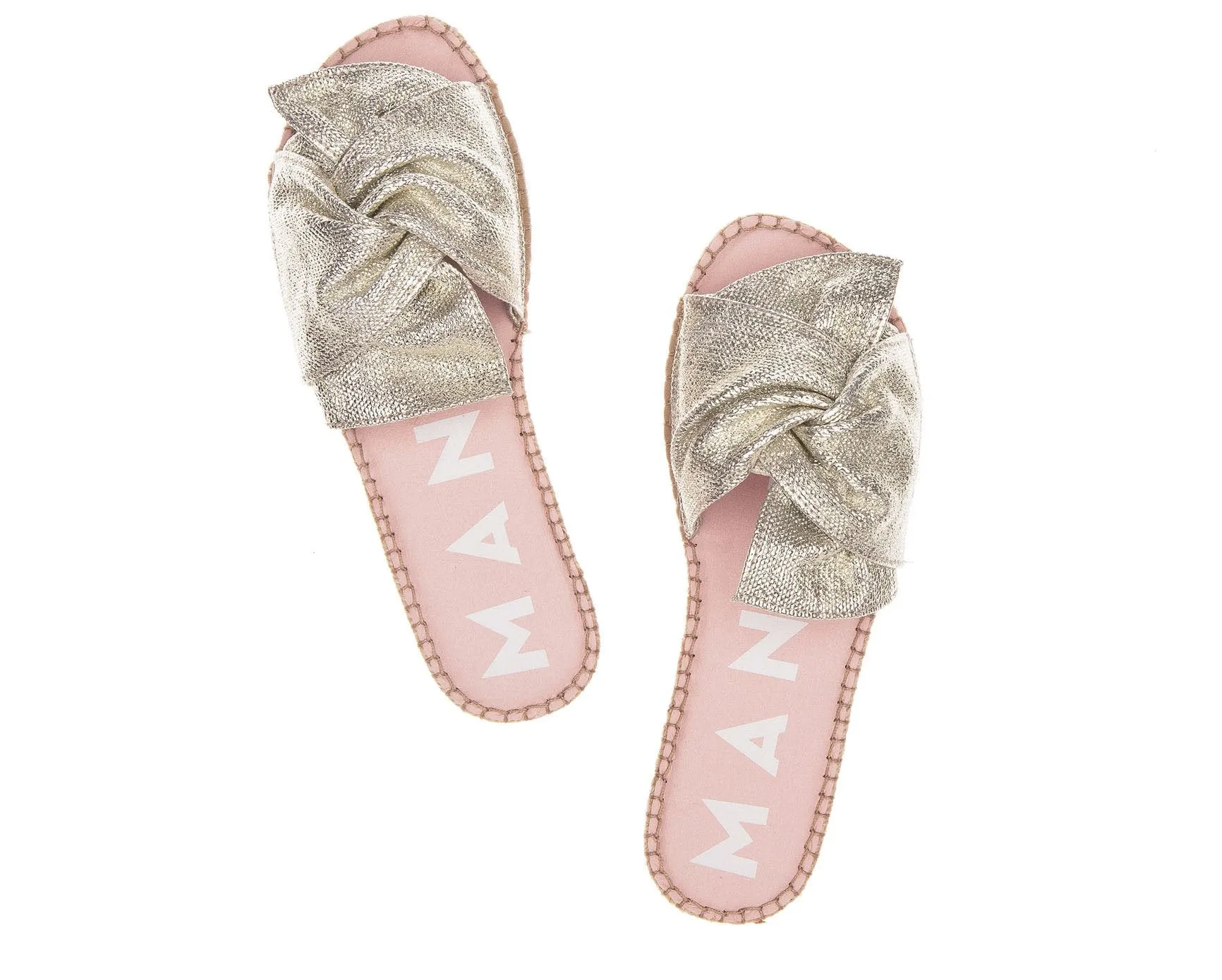 Knot Limited-edition offer Angeles Los - Platinum Flawless - Sandals with Flat