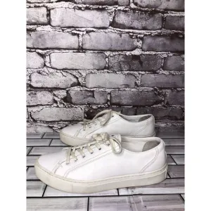 KOIO Capri White Leather Low Top Lace Up Sneakers Shoes Women’s Sz 38EU/7.5M US