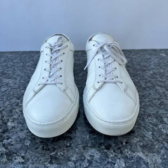 KOIO Men’s Capri Leather Low Top Sneakers White Size 48.