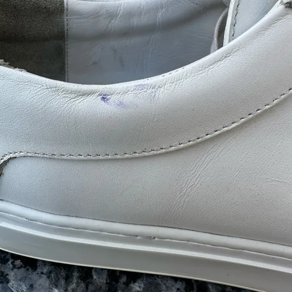 KOIO Men’s Capri Leather Low Top Sneakers White Size 48.