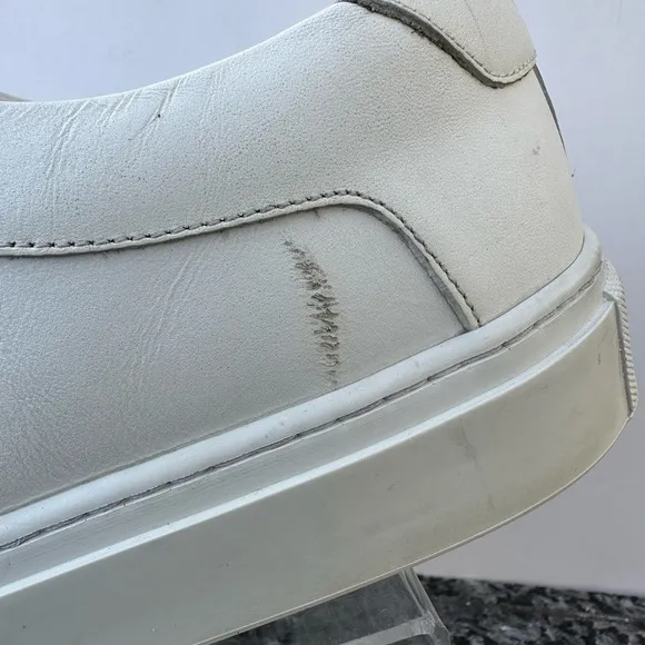 KOIO Men’s Capri Leather Low Top Sneakers White Size 48.
