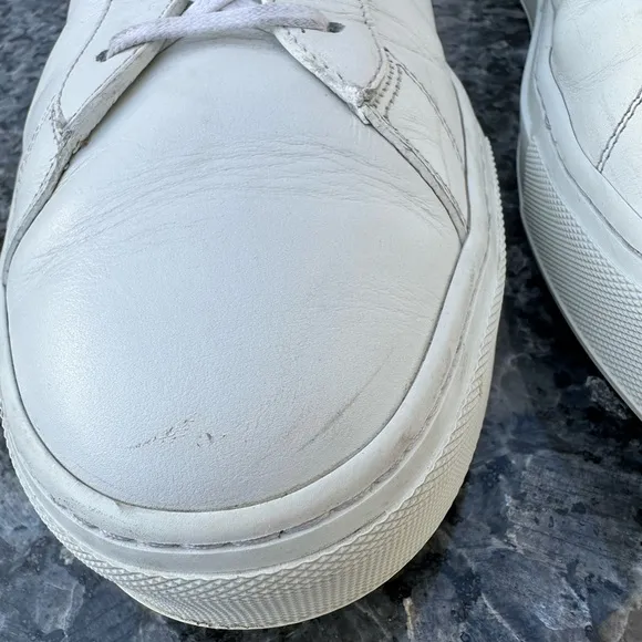 KOIO Men’s Capri Leather Low Top Sneakers White Size 48.