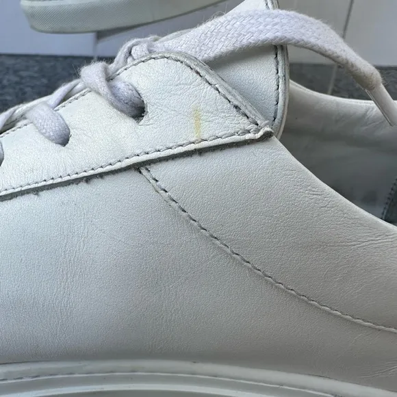 KOIO Men’s Capri Leather Low Top Sneakers White Size 48.