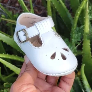 Kolan Baby Girls Soft Sole Leather Shoes T-Strap Mary Jane for Infant Prewalkers