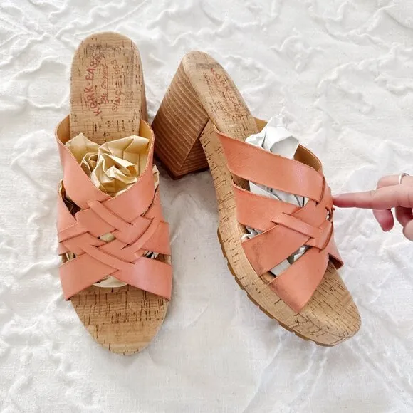 Kork Ease Charis Block Heel Sandal Size 11 New