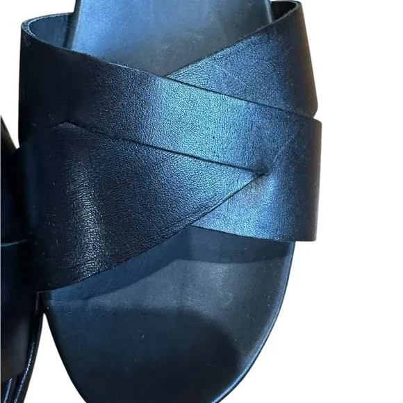 Kork Ease Myrna 2.0 Black Leather Ankle Strap Wedge Sandals