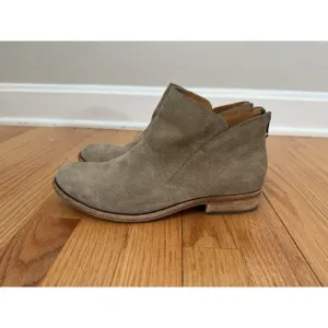 Kork-Ease Womens Ryder TAN Ankle Boots Size 7.5M Chelsea Leather Suede