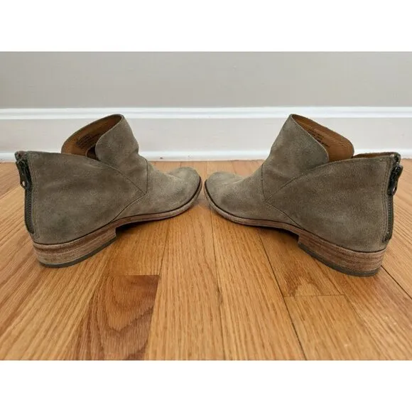 Kork-Ease Womens Ryder TAN Ankle Boots Size 7.5M Chelsea Leather Suede