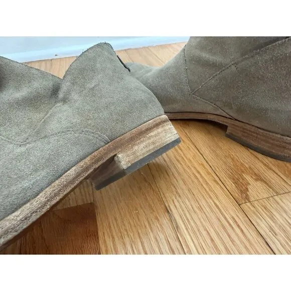 Kork-Ease Womens Ryder TAN Ankle Boots Size 7.5M Chelsea Leather Suede