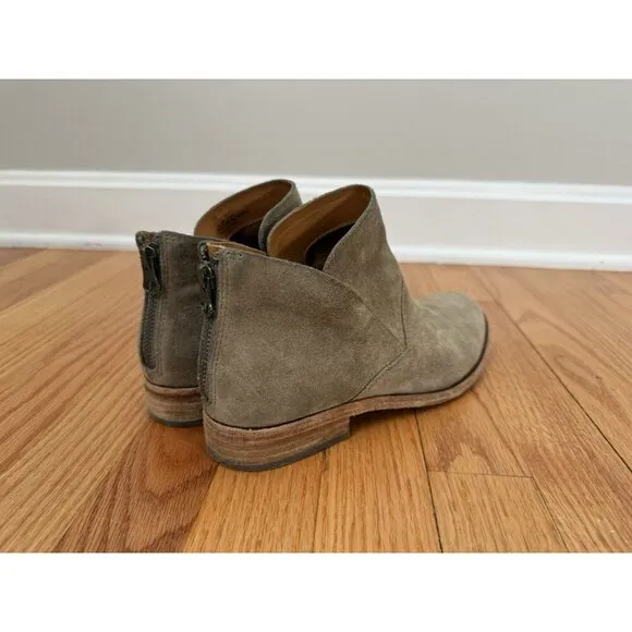 Kork-Ease Womens Ryder TAN Ankle Boots Size 7.5M Chelsea Leather Suede