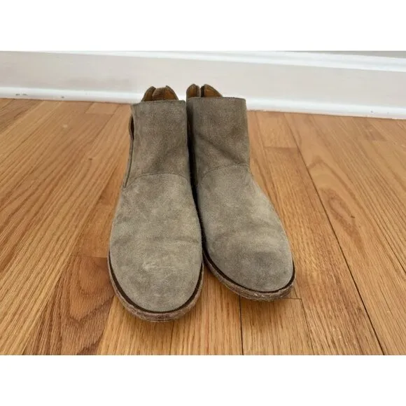 Kork-Ease Womens Ryder TAN Ankle Boots Size 7.5M Chelsea Leather Suede