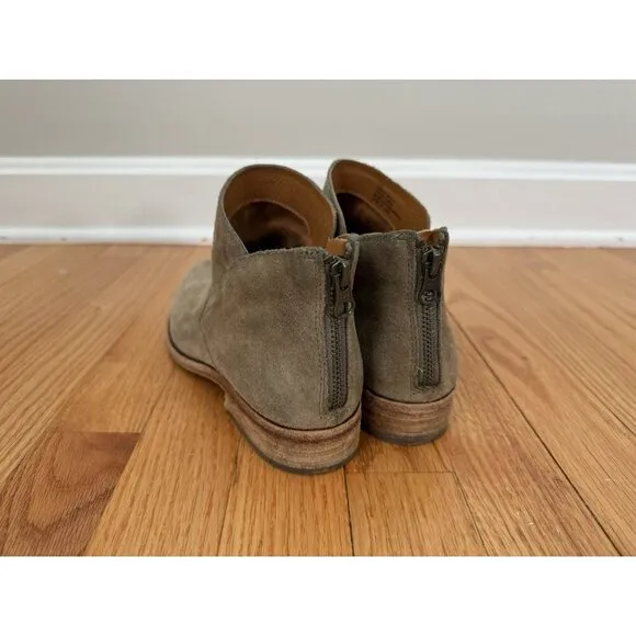 Kork-Ease Womens Ryder TAN Ankle Boots Size 7.5M Chelsea Leather Suede