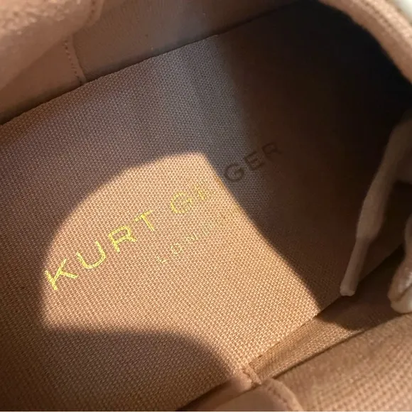 Kurt Geiger London Womens 40.5 Kensington Leather/Suede Platform Cupsole Sneaker