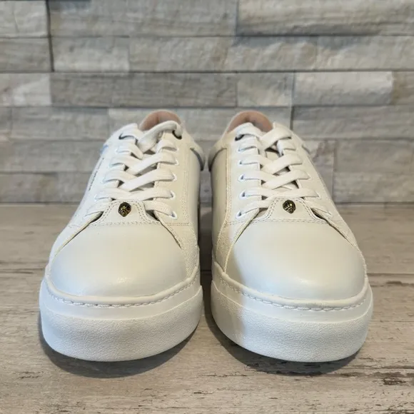 Kurt Geiger London Womens 40.5 Kensington Leather/Suede Platform Cupsole Sneaker
