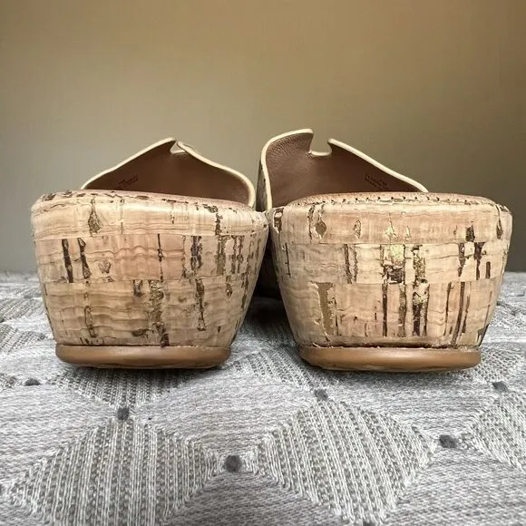 L'Amour Des Pieds Catiana Natural Open Toe Slip On Slide Cork Sandals US 7 M